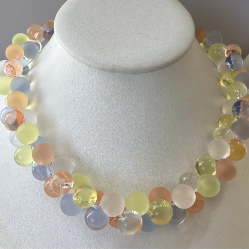 Vintage Monet Wisteria Runway Jewelry Necklace